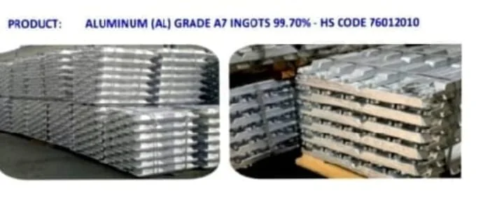 Aluminum ingots